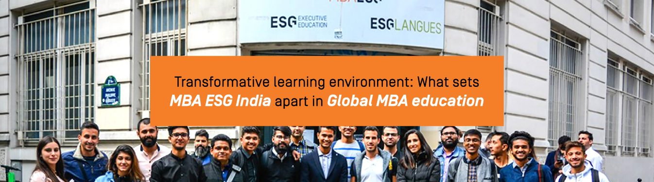 Transformative learning environment: What sets MBA ESG India apart in Global MBA education